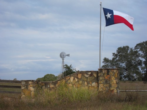 Texas Flag Windmill