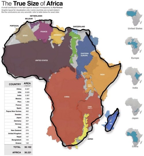 True Size of Africa