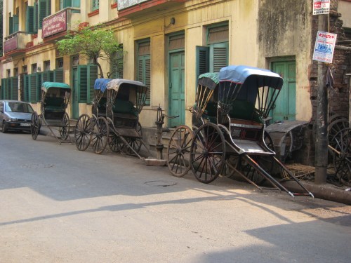 Our tour took us through quiet back streets away from Kolkata's main roads.
