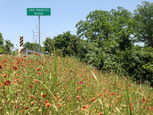 San Marcos River sign