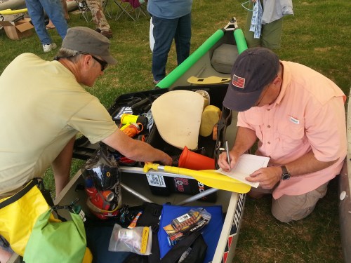 Filling out our inventory list.