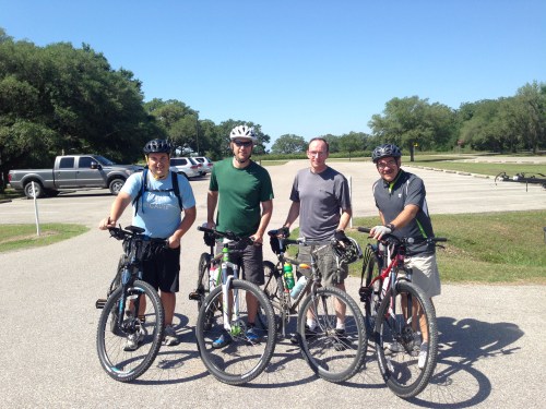 Biking at Brazos Bend State Park with some good Kingsland friends.