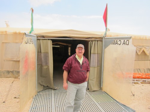 At a hospital for Syrian refugee at Zaatari Refugee Camp in northern Jordan.