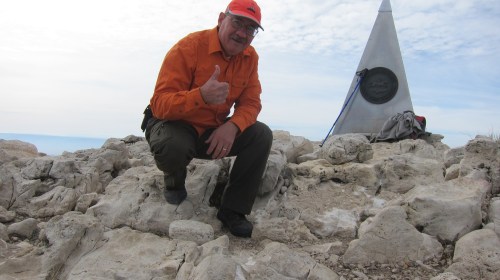 Atop the highest point in Texas.
