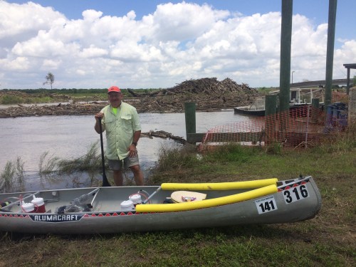 Omar at Salt Water Barrier