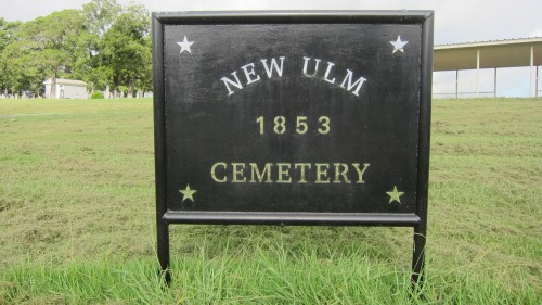 New Ulm Cemetery Sign