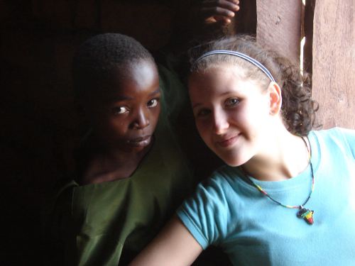 My daughter Gina and friend. | 2008 | Tanzania