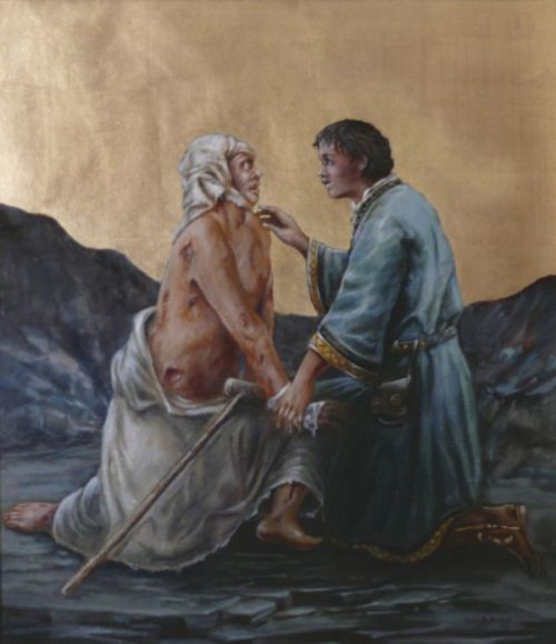 St. Francis and the Leper