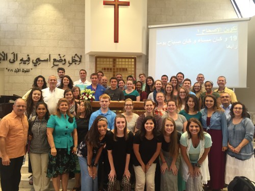 Students Worship in Amman 2016
