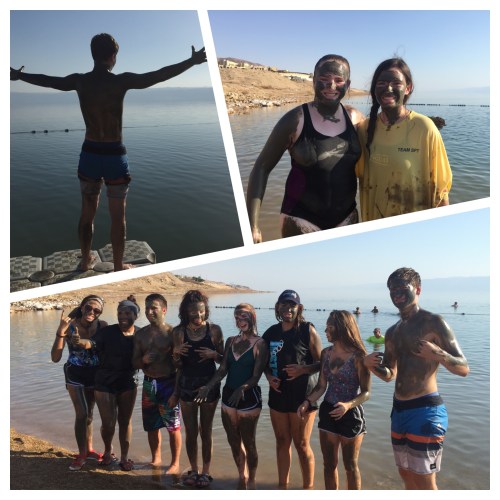Students at Dead Sea 2016
